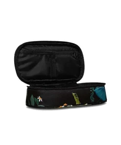 Astuccio scuola Invicta Lip XL Fantasy Black Flowers