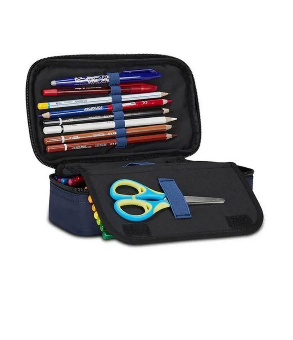 Astuccio scuola Seven Quick Case Freethink Blue Deep