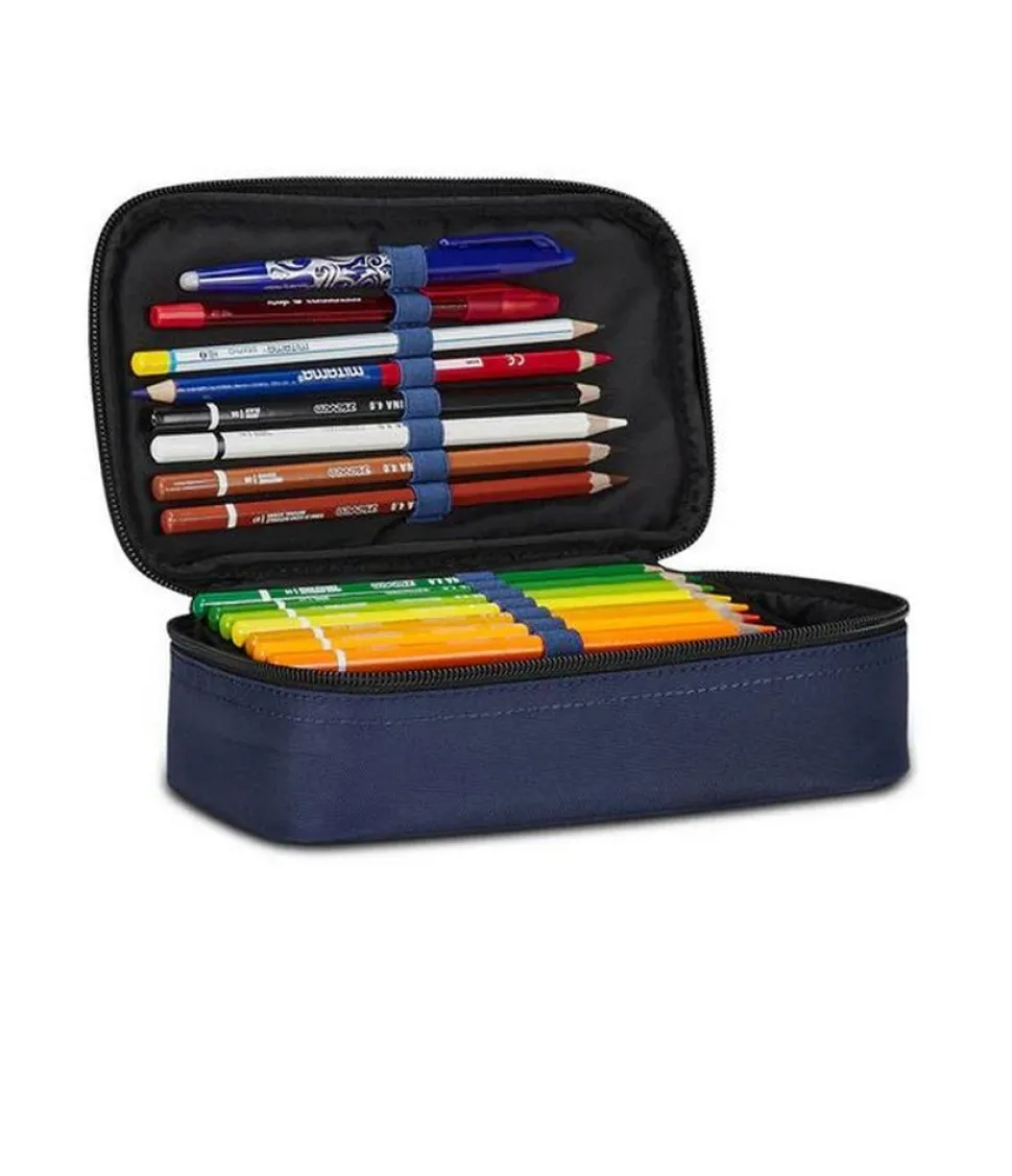 Astuccio scuola Seven Quick Case Freethink Blue Deep