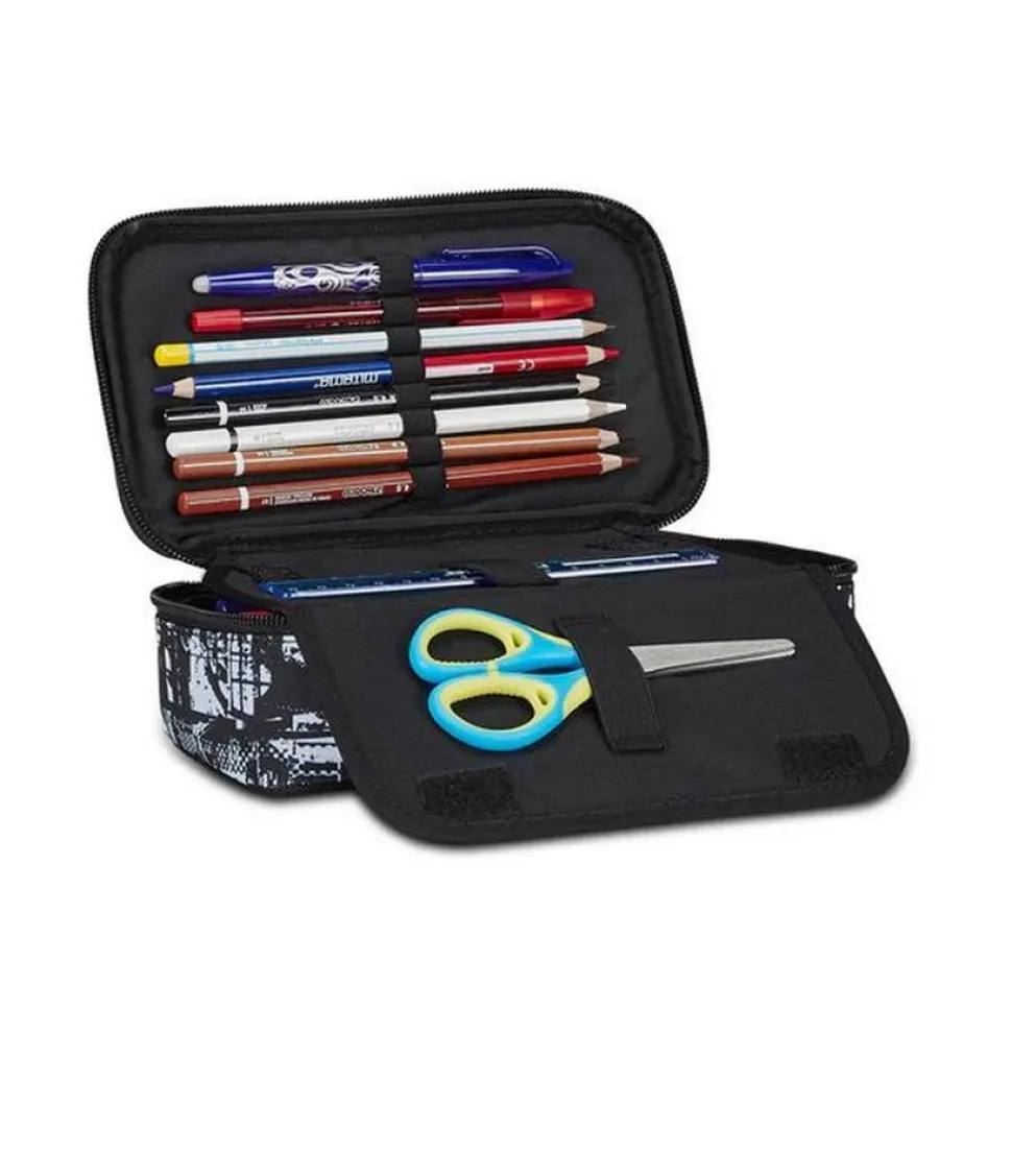 Astuccio scuola Seven Quick Case Freethink Boy Jet Black