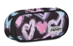 Astuccio scuola Seven Round Plus Freethink Girl Jet Black