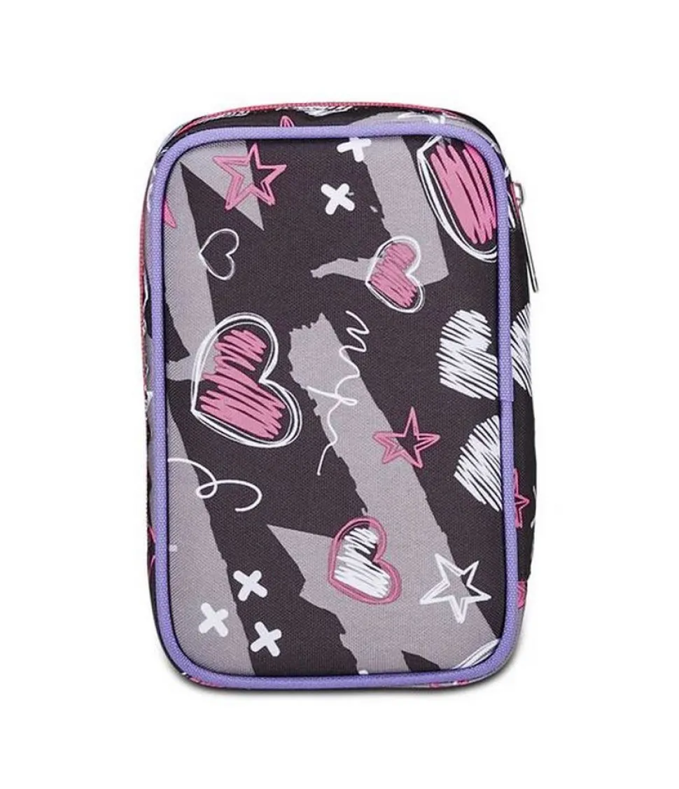 Astuccio scuola Seven Speed Case Draft Heart