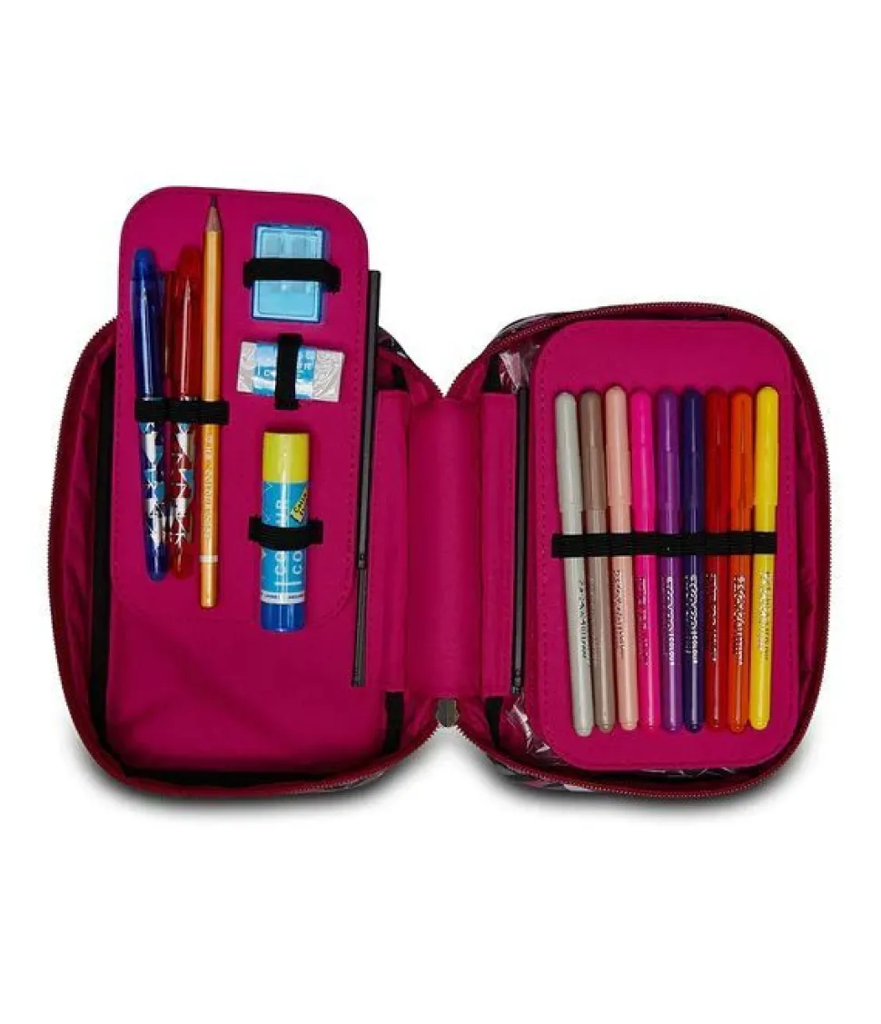Astuccio scuola Seven Speed Case Zipper Glamy