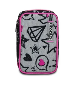 Astuccio scuola Seven Speed Case Zipper Glamy