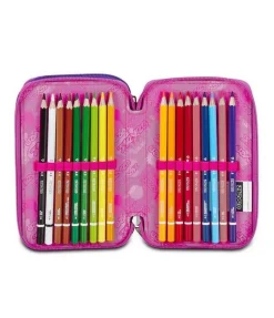 Astuccio scuola Seven 3 zip Bubble Street