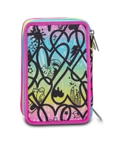 Astuccio scuola Seven 3 zip Colour Expression