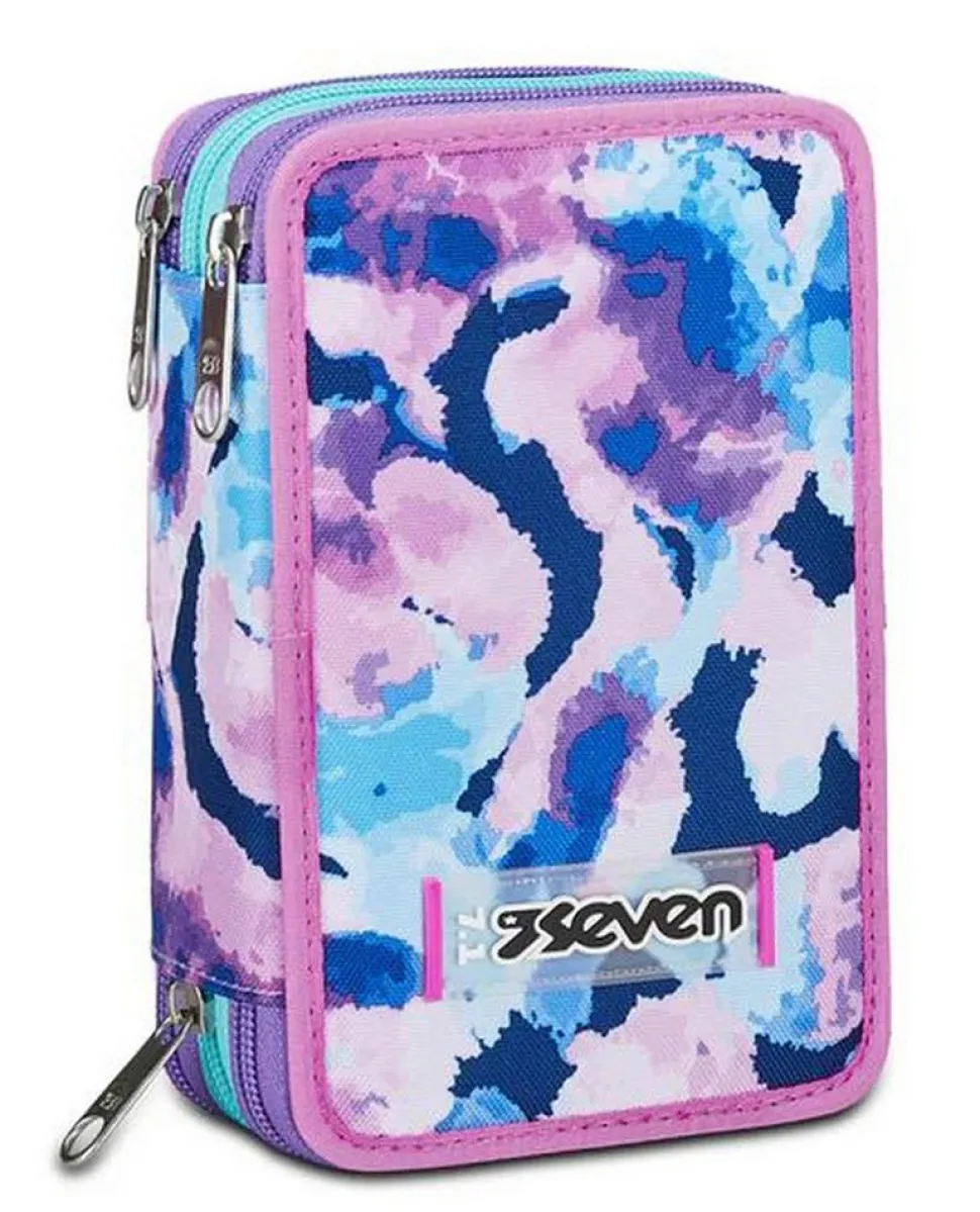 Astuccio scuola Seven 3 zip Custom Cloud