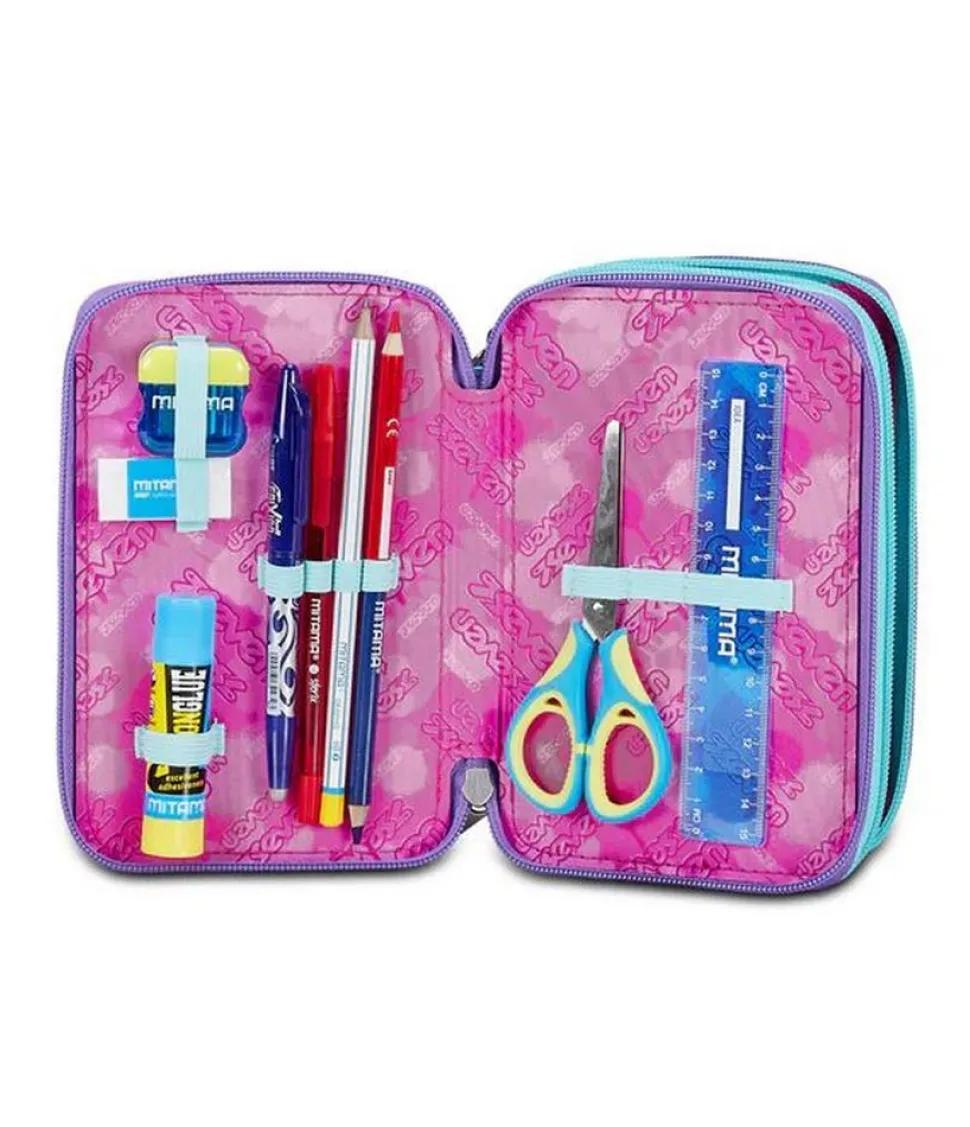 Astuccio scuola Seven 3 zip Custom Cloud