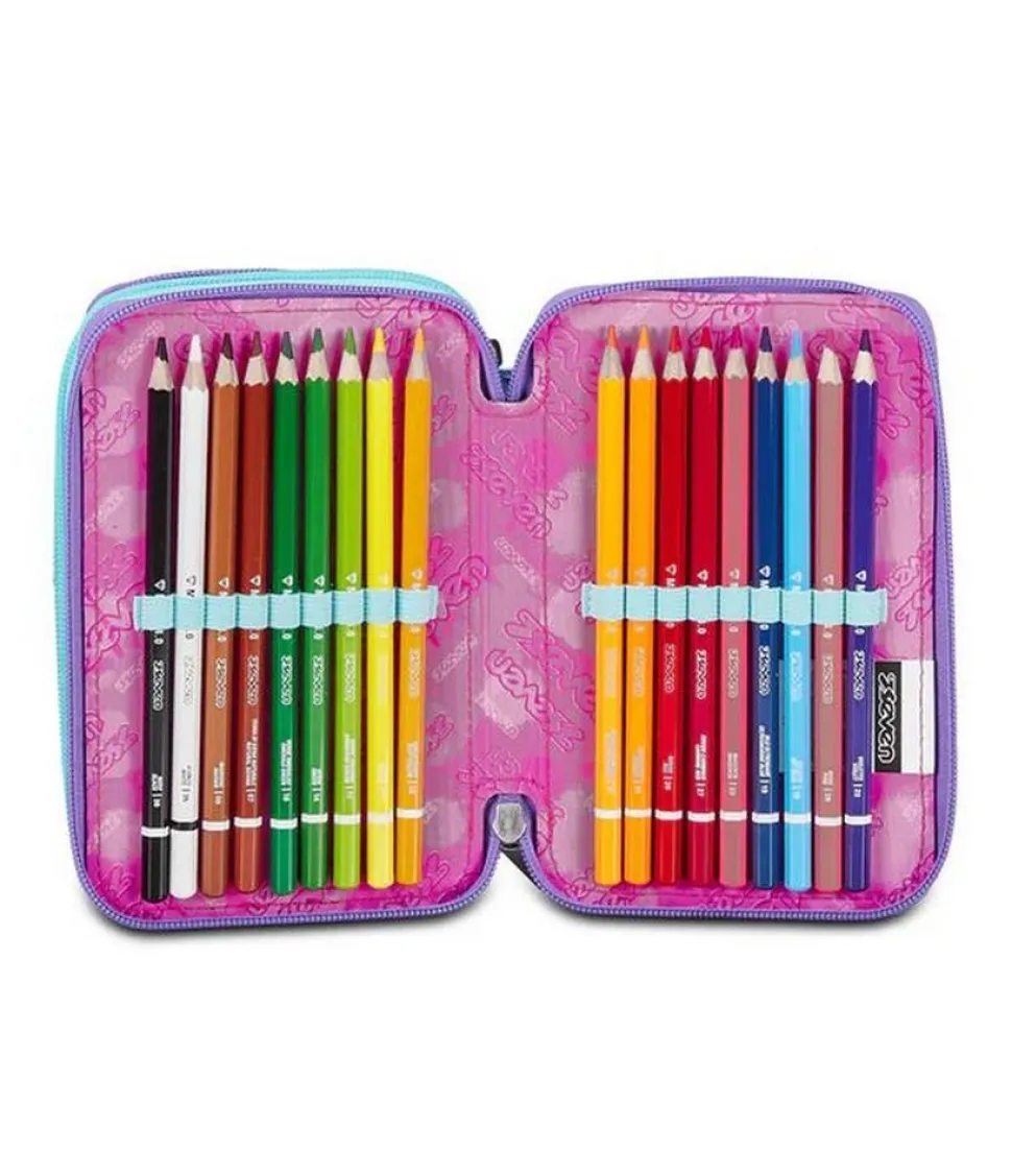 Astuccio scuola Seven 3 zip Custom Cloud