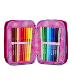 Astuccio scuola Seven 3 zip Draft Heart