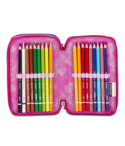 Astuccio scuola Seven 3 zip Draft Heart