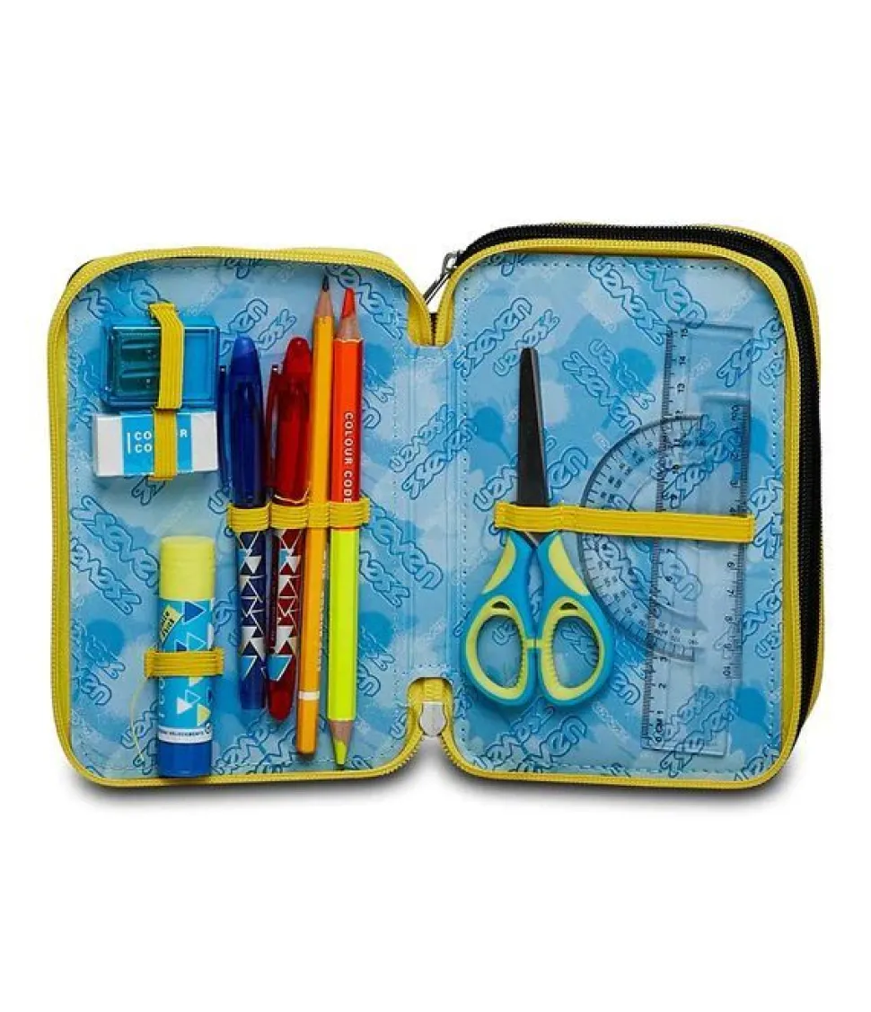 Astuccio scuola Seven 3 zip Heavy Boy