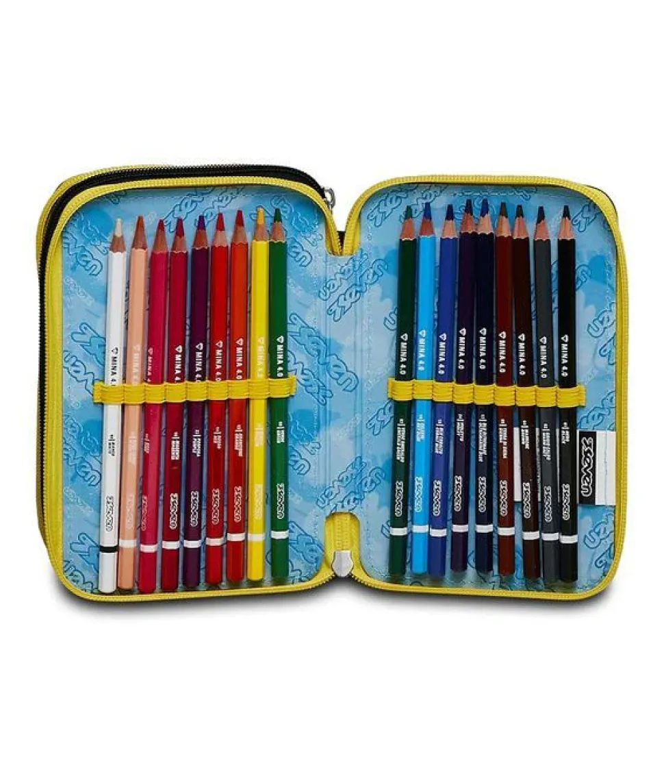 Astuccio scuola Seven 3 zip Heavy Boy
