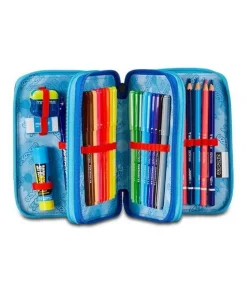 Astuccio scuola Seven 3 zip Mapset Boy