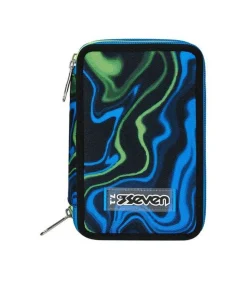 Astuccio scuola Seven 3 zip Multi-Shade Boy