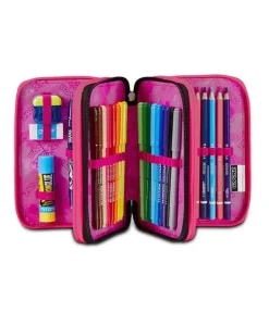 Astuccio scuola Seven 3 zip Multi-Shade Girl
