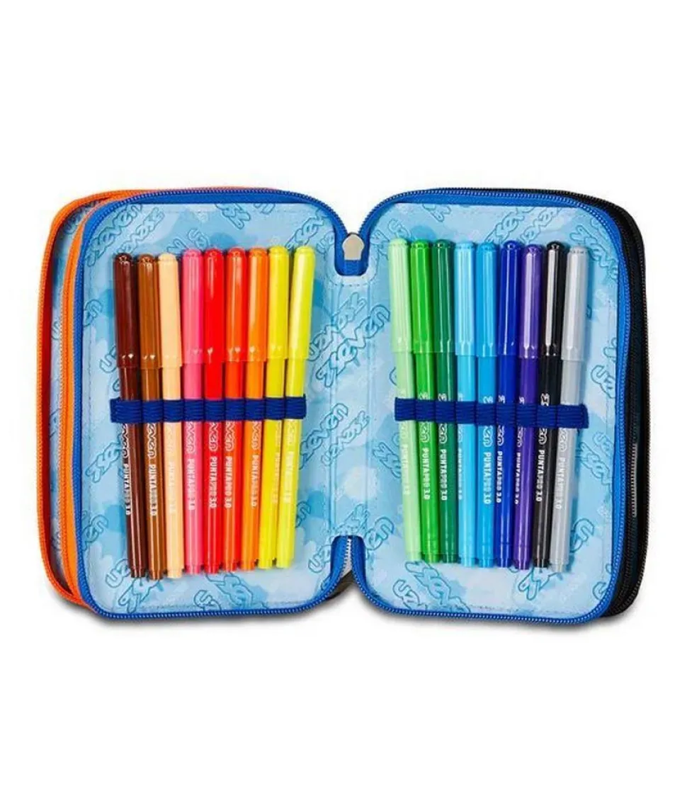 Astuccio scuola Seven 3 zip Shadefull Boy