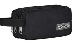 Astuccio scuola 3 zip Seven Freethink Jet Black
