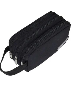 Astuccio scuola 3 zip Seven Freethink Jet Black