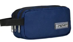 Astuccio scuola 3 zip Seven Freethink Blue Deep