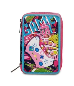Astuccio scuola 3 zip SJ Gleamled Girl