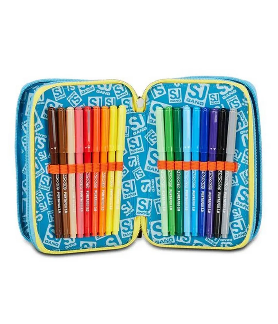 Astuccio scuola 3 zip SJ Go to Space