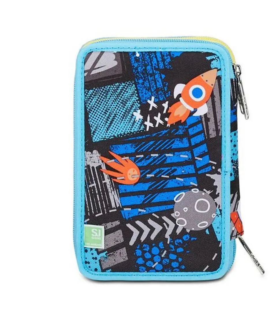 Astuccio scuola 3 zip SJ Go to Space