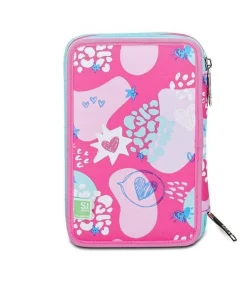 Astuccio scuola 3 zip SJ Pinkfur