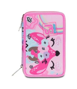 Astuccio scuola 3 zip SJ Pinkhugs