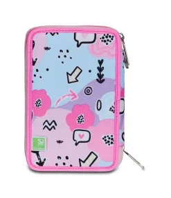 Astuccio scuola 3 zip SJ Pinkhugs