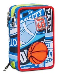 Astuccio scuola 3 zip SJ Realbasket
