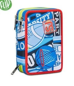 Astuccio scuola 3 zip SJ Realbasket