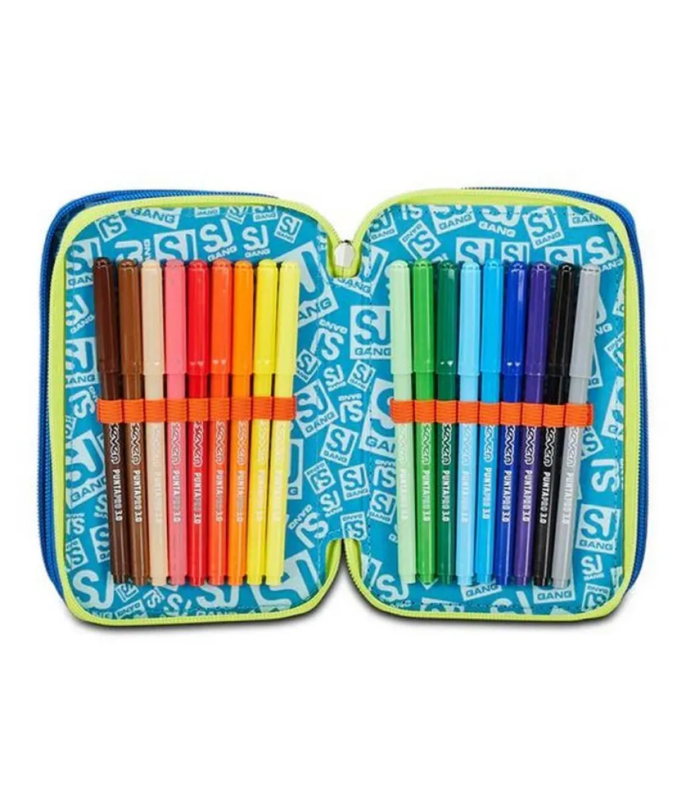 Astuccio scuola 3 zip SJ Realbasket