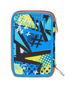 Astuccio scuola 3 zip SJ Sphere Full Boy