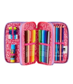 Astuccio scuola 3 zip SJ Sphere Full Girl