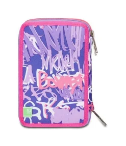 Astuccio scuola 3 zip SJ Sphere Full Girl