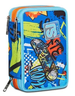 Astuccio scuola 3 zip SJ Trickyled