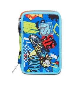 Astuccio scuola 3 zip SJ Trickyled