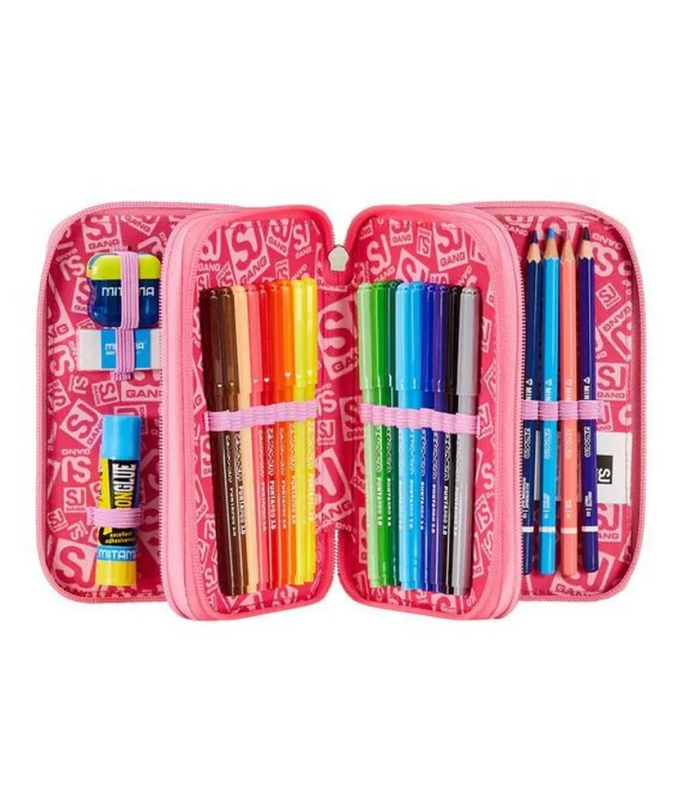 Astuccio scuola 3 zip SJ Unibraid