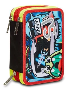 Astuccio scuola 3 zip SJ Wondrous Boy