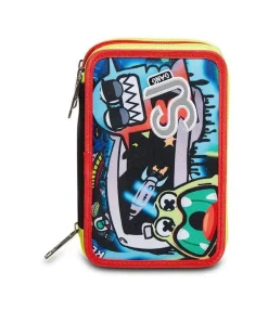 Astuccio scuola 3 zip SJ Wondrous Boy