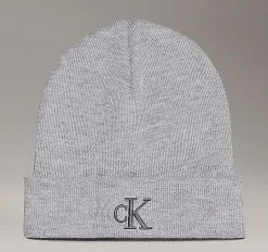 Berretto Calvin Klein Monogram Beanie Grigio