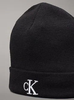 Berretto Calvin Klein Monogram Beanie Nero