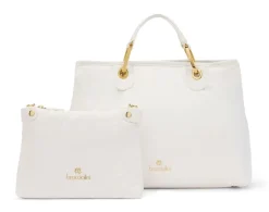 Borsa a mano Braccialini Beth Puffy Bianca