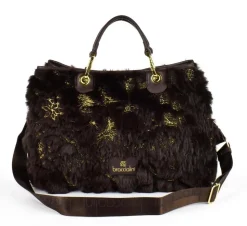 Borsa a mano Braccialini Beth Fur Marrone