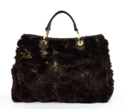Borsa a mano Braccialini Beth Fur Marrone