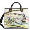 Borsa a mano e tracolla Braccialini Cartoline Firenze