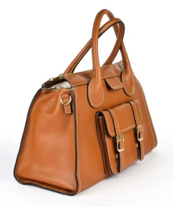 Borsa a mano e tracolla 20152 Cuoio