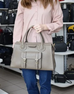 Borsa a mano e tracolla 20152 Cuoio