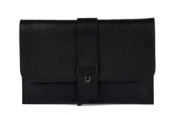 Borsa a mano e tracolla in pelle 20067 Nera